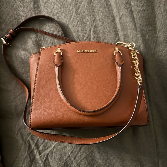Michael Kors Handbags - Michael Kors Brown Leather Satchel